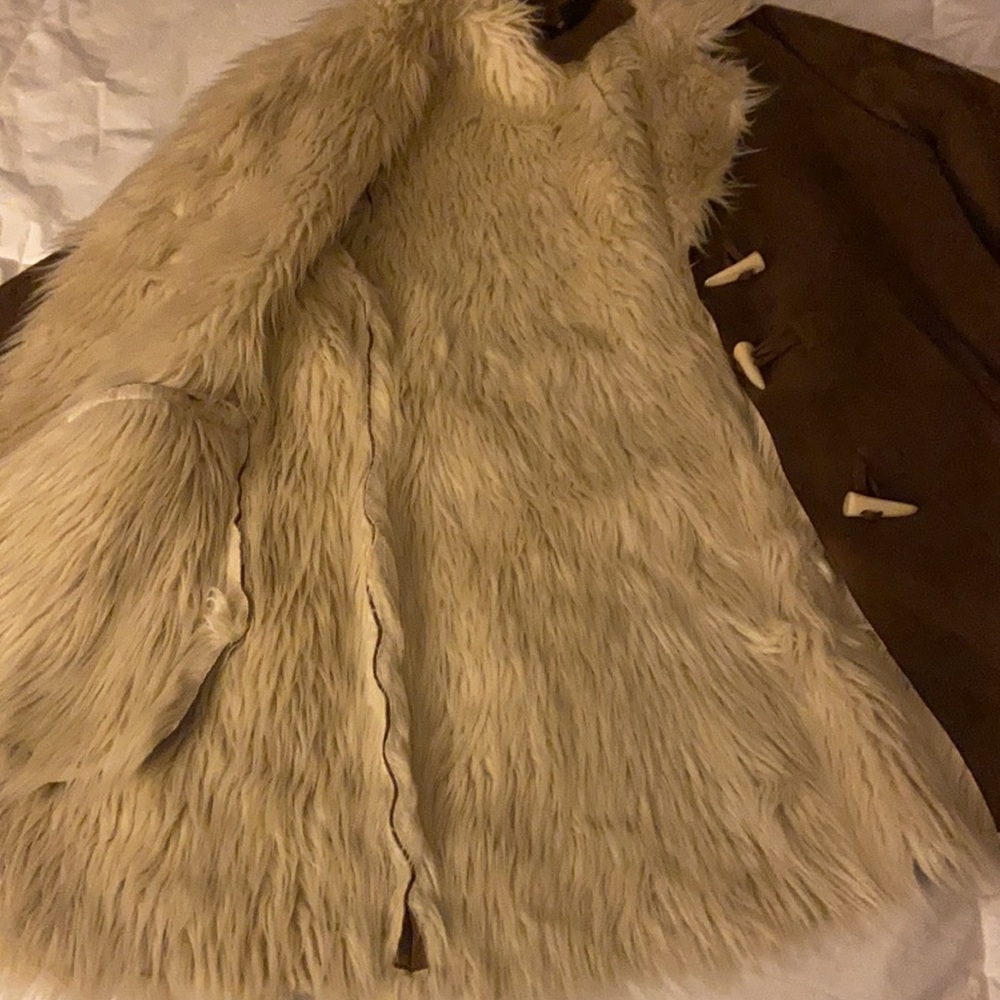 Sude stylish coat - Picture 4 of 5